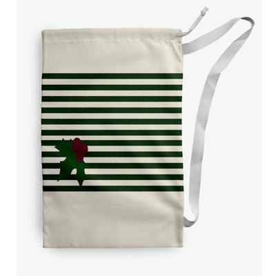 Sac à linge à rayures