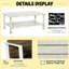 Mobilier d'extérieur 5 pièces avec chaises, table basse et table d'appoint, cadre de patio brun et gris avec rangement à deux niveaux résistant à l'eau et à l'eau