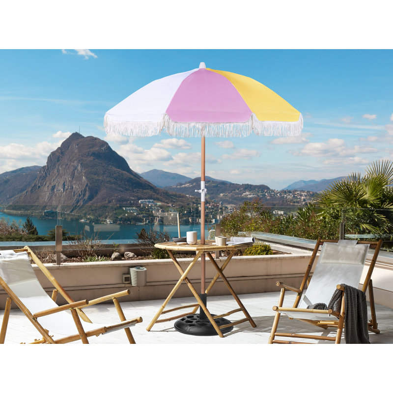 Areebe 150cm Market Parasol, Yellow/Blue