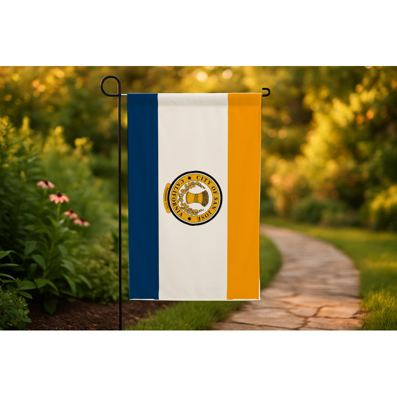 Drapeau de la ville de San Jose - drapeau extérieur, 36" H x 60"  W