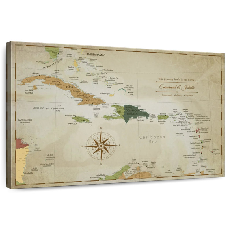 Pin's personnalisable Home II Caraïbes Amandalyn, H 24 po x l 36 po, Oui