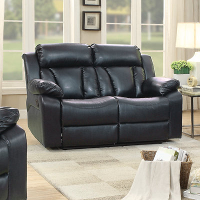 Mowery Faux Leather Pillow Top Arm Reclining Sofa