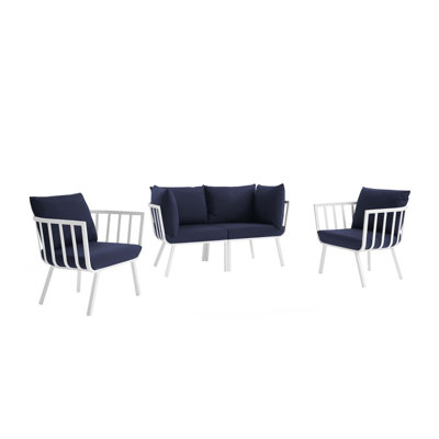 Modway Riverside 4 Piece Outdoor Patio Aluminum Set by Modway