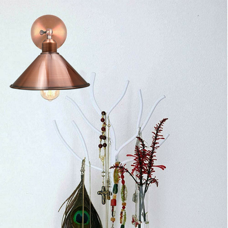 Helton Armed Sconce, Copper