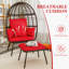 Fauteuil en osier pour l'extérieur et l'intérieur Wicker-1439306302