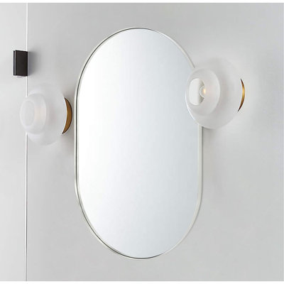 Metal Oval Mirror