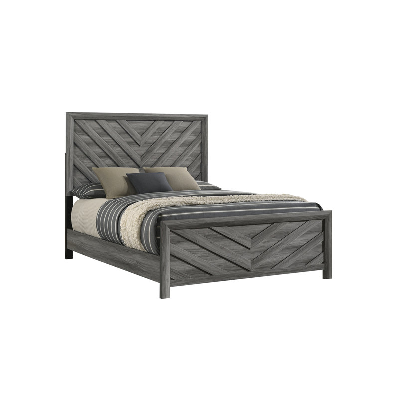 Lit de style moderne en bois