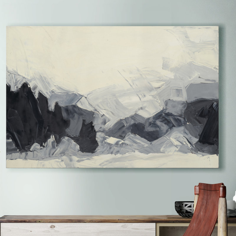 « winter white », peinture sur toile tendue, H 12 po x l 8 po x P 1 po