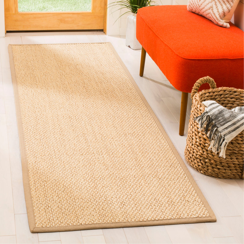 Chaisson Natural Fiber Sisal Pile Solid Color Rug, Runner 2'6" x 12'