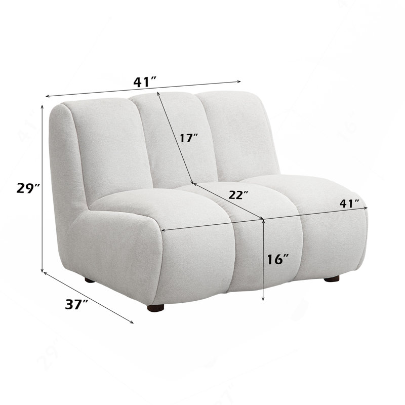 Chaise en lin blanc ivoire