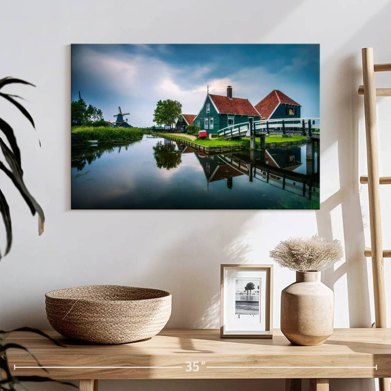 Lilie Zaanse Schans Farmhouses, 16" H x 24" W