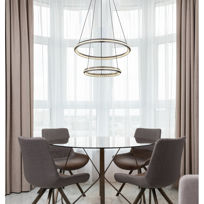 Dejontae 1 - Light Silver LED Pendant