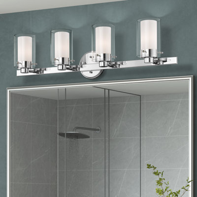 Barre d'éclairage de salle de bain 4 lumières Armantas