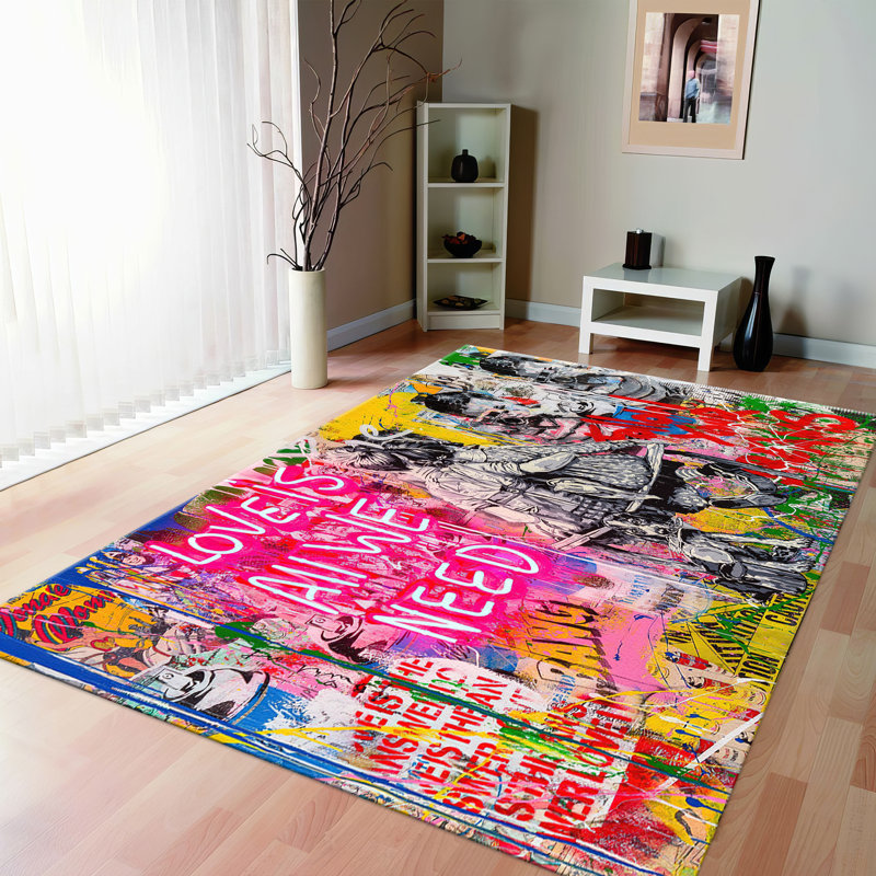 Exquisite Scenic Print with Soft Pile Finish Enhances Any Room with Its Unique Natural Landscape Theme on a Printed Rug
