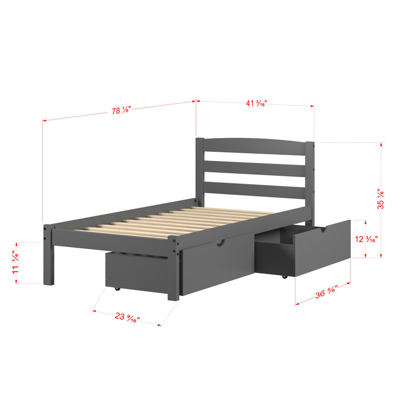 Lit simple pour enfant Hasiba