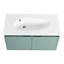 Meuble-lavabo flottant 36 po avec lavabo en résine Rakye