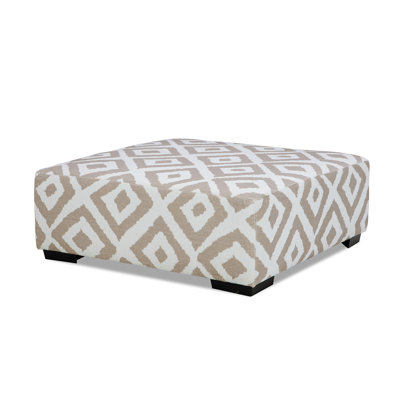 40.6" W Transitional Ottoman, Light Brown