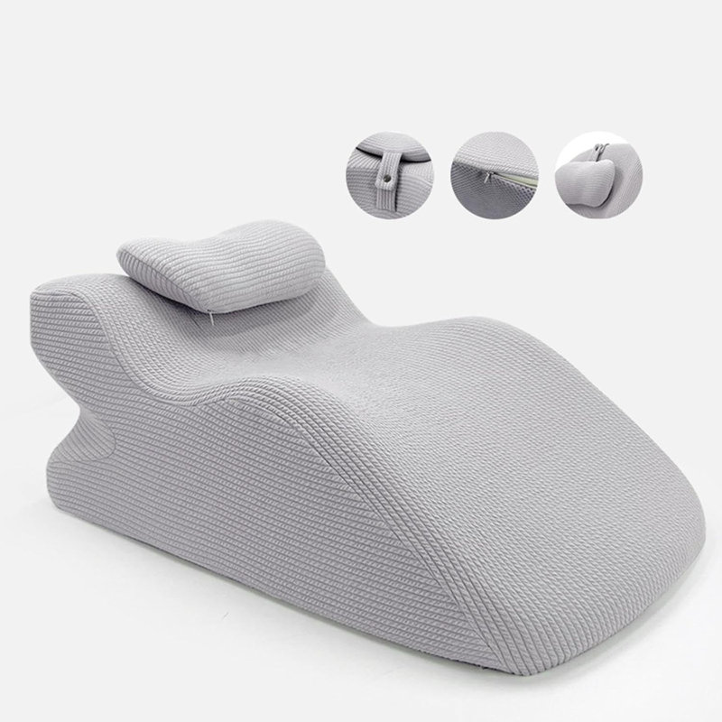 Coussin ergonomique pour adulte en mousse viscoélastique, Gris