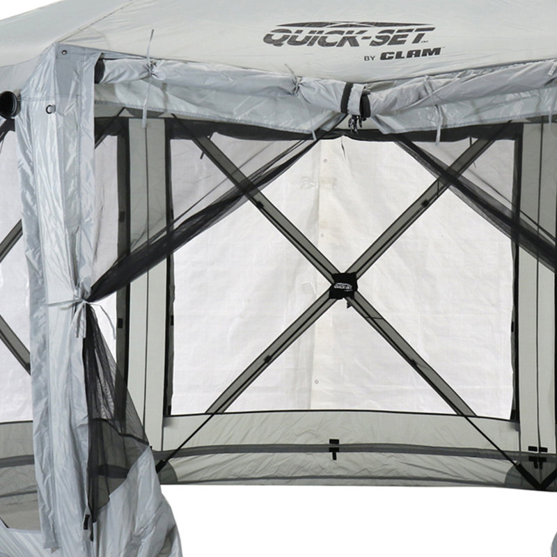 Green 9' x 9' Portable Outdoor Gazebo Canopy Shelter