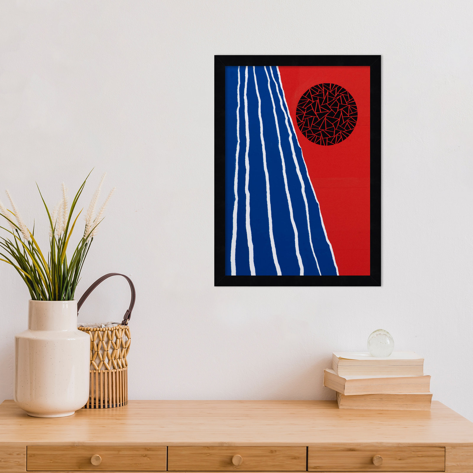 Orbis Factor by Alex Dunn, Black, 17" H x 13" W x 1" D