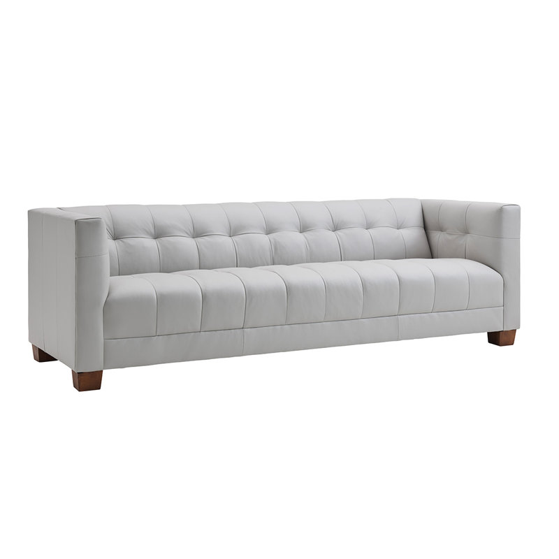 Kitano Emilia Leather Sofa, Off-White