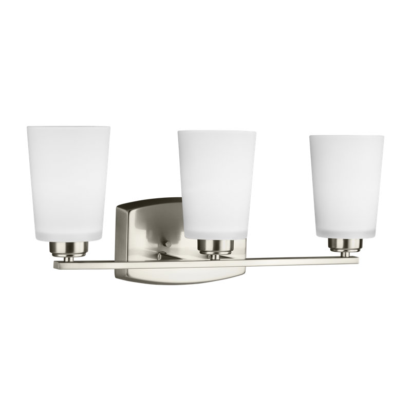 Franport Three Light Wall / Bath from Generation Lighting , Brushed Nickel, No