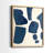 Blue Pieces I Framed Print - Solid Wood-624358234