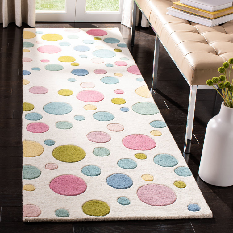 Amier Hand Tufted Wool Polka Dots Rug