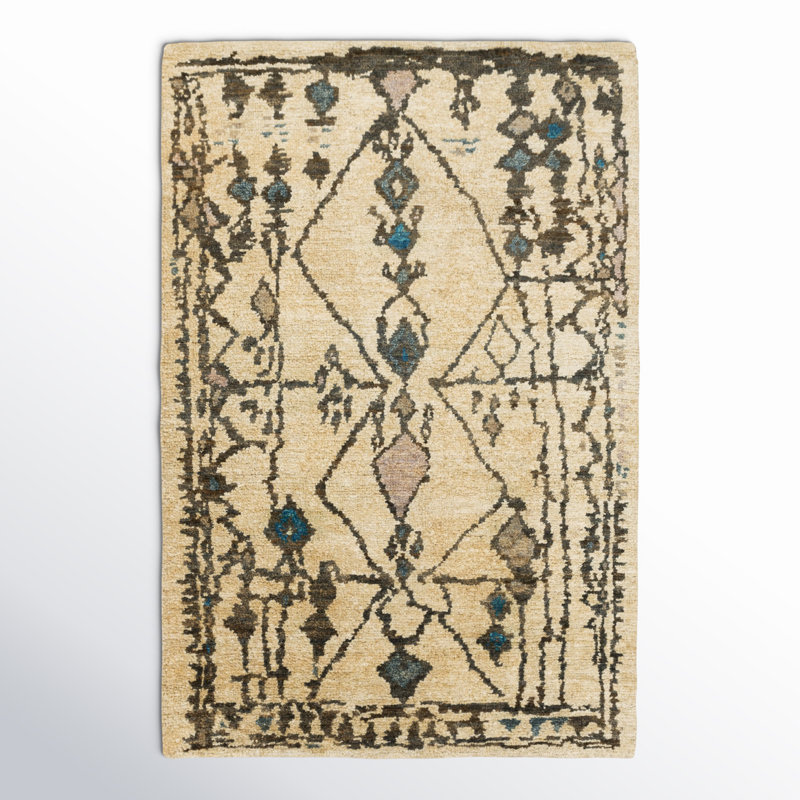 Medina Jute / Sisal Southwestern Area Rug, Rectangle 6' x 9'