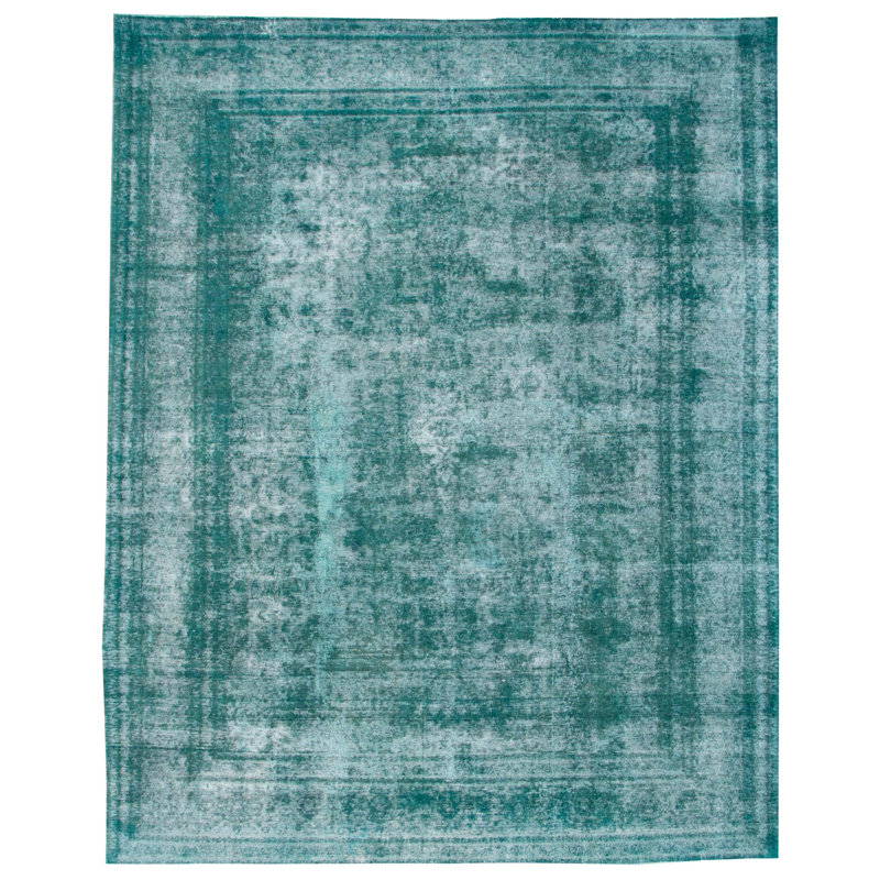 Tapis sarcelle couleur transition 9 pi 10 po x 12 pi 5 po