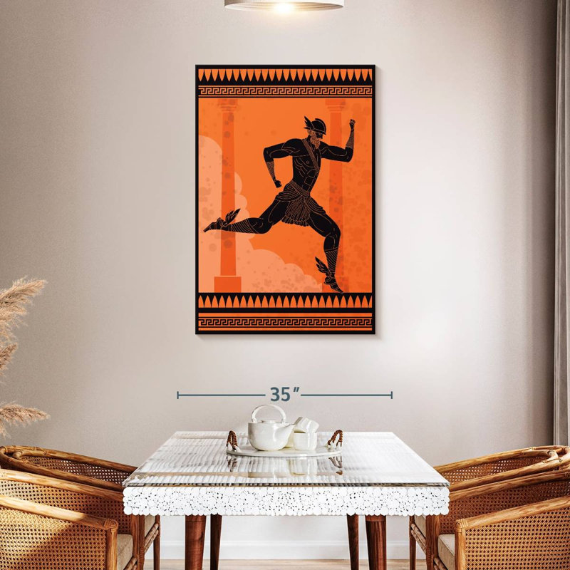 Greek God Hermes, 45" H x 30" W
