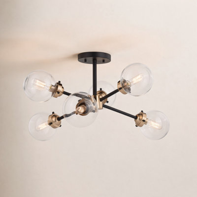 Blevins Glass Semi Flush Mount