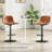 Chaquilla Swivel Upholstered Faux Leather Adjustable Height Counter Stool with Steel Frame-1662118255-1662118248
