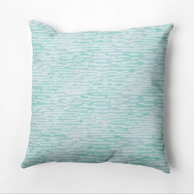 Beach Vacation Marled Knit Outdoor Square Pillow Cover & Insert