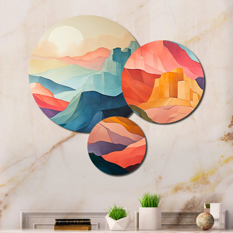 Abstract Wall Decor on Metal