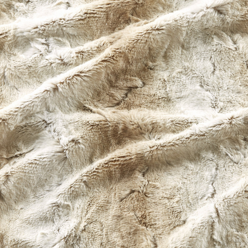 Chocolate Faux Fur Reversible Oversized Throw Blanket
