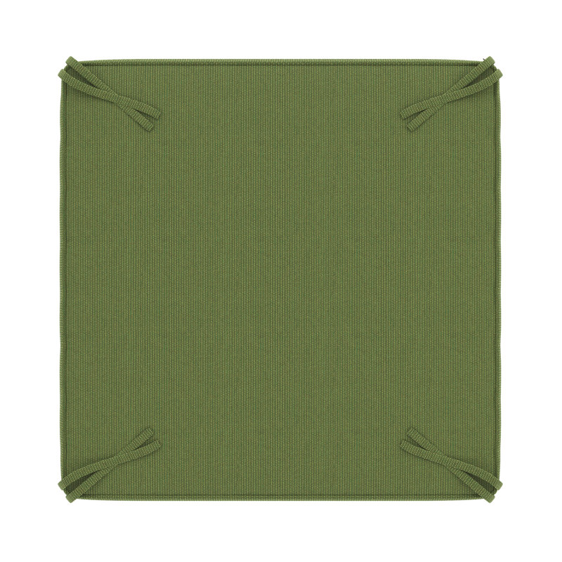 Sunbrella® Outdoor Ottoman Cushion, Spectrum Cilantro Sunbrella® Plainweave