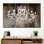 Ensemble de 3 pièces de vieux lustre en cristal sur toile Old