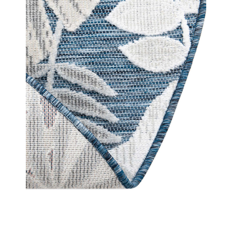 Tapis intérieur / extérieur Firman Wygant, Rond 8 pi 2 po