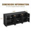 Buffet 67 po avec 6 portes et 6 portes