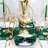 Flatware Set Gold Silverware Set With Pattern Mirror Polished 24 Pieces Cutlery Set, Service For 6
