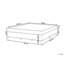 Upholstered Fabric Bed with Mattress-1180648309-1180648310