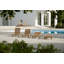 Capri Outdoor Teak Chaise Lounge