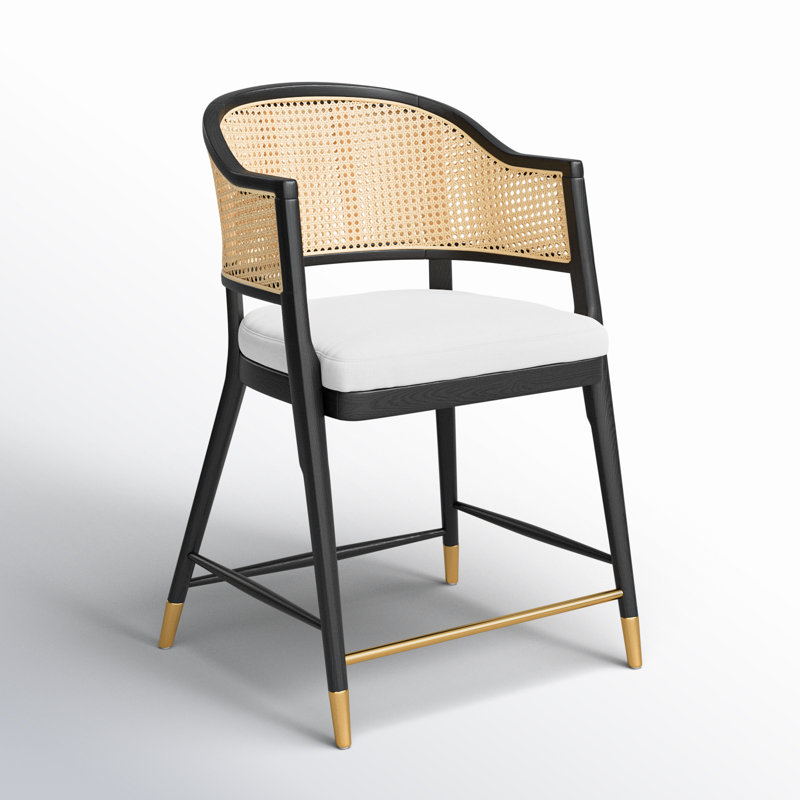 Godfrey stool, Black, Counter Stool (22.91” Seat Height)