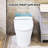 Ceramic Smart Toilet - Heated Seat 4 Levels, Dual Flush, Foot Sensor, Night , Quick Flush Upmarket Compact Seat, Sensor Easy Maintenance