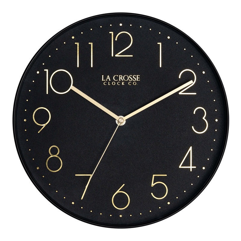 Horloge murale 12 po Paxton, Black