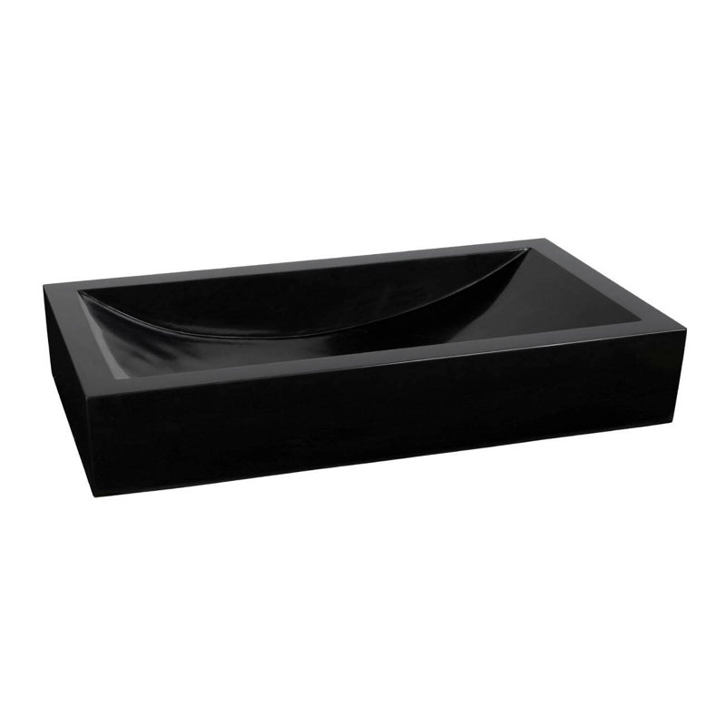Lavabo vasque rectangulaire en granit de 29 pouces Deveraeux