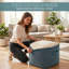 Repose-pieds polyvalent avec housse lavable et base antidérapante, repose-pieds modulaire-152635409-167252612