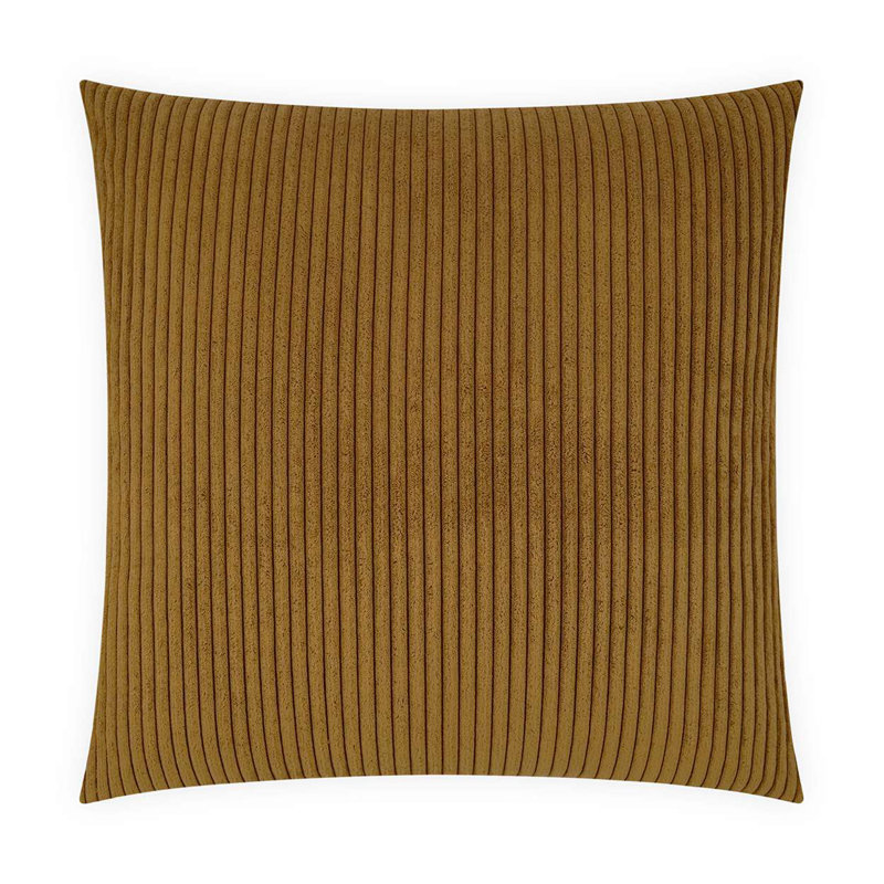 Tuft Square Pillow Cover & Insert, Amber, 24"H x 24"W