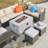 7 - Person Patio Conversation Set with Cushions